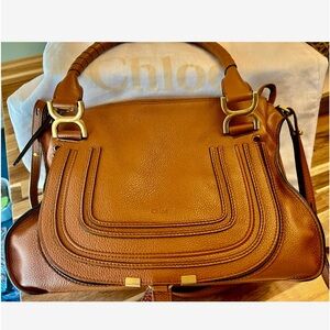 Chloé Medium Marcie Calfskin Leather Satchel